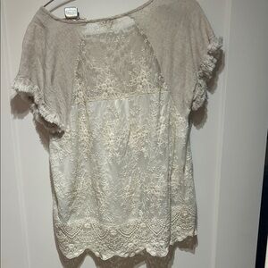Umgee Beige Textured Blouse